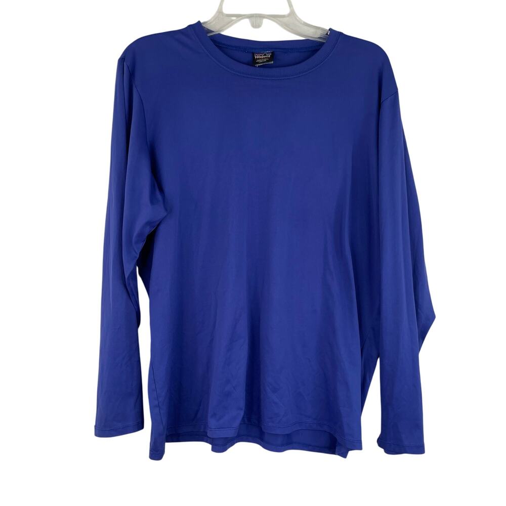 Patagonia Capilene Cool Purple Outdoors Long Sleeve Women's Large Made in USA